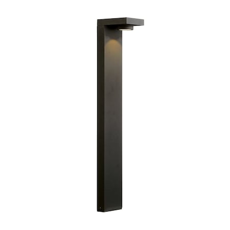 Contemporary LED Bollard, 1-Light, 140 Lumens, Graphite Grey